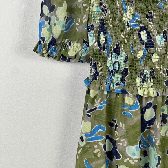 Aritzia Wilfred Laken Short Sleeve Floral Dress - Picture 6 of 13